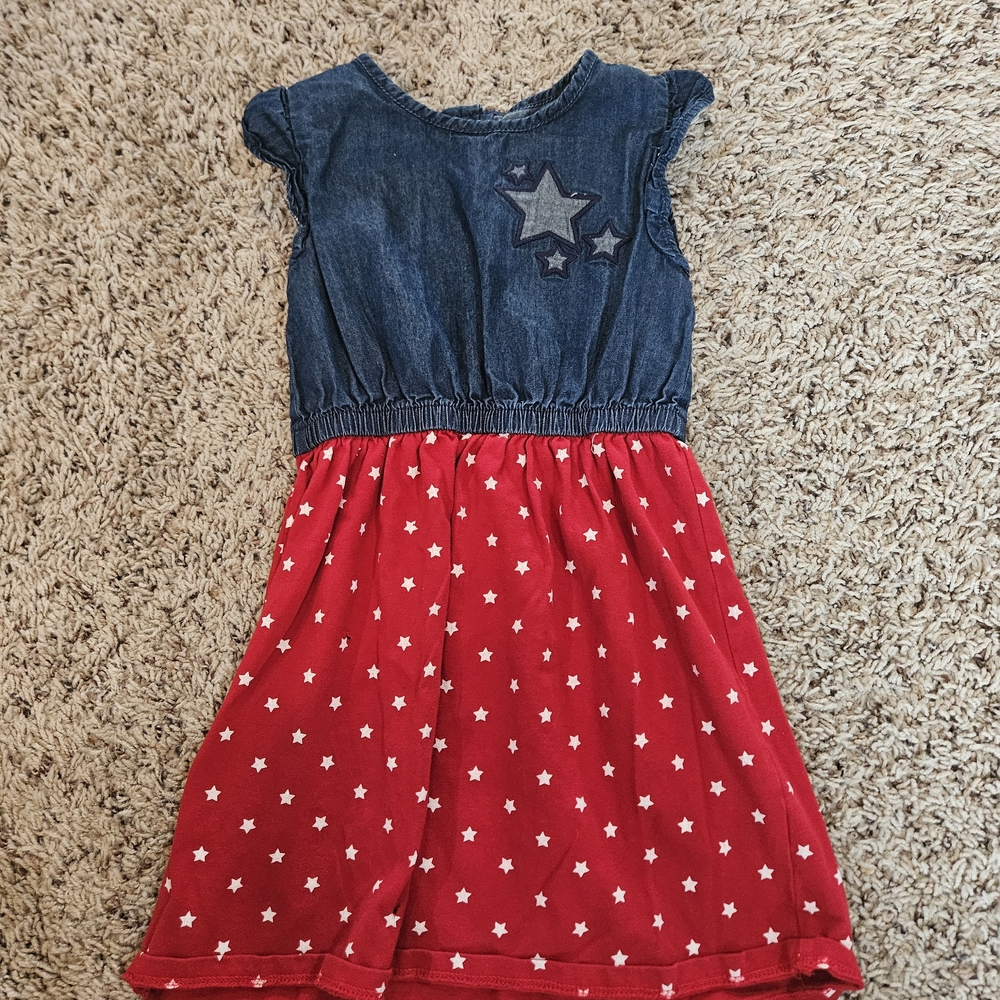 Gymboree Denim and Red Star Dress